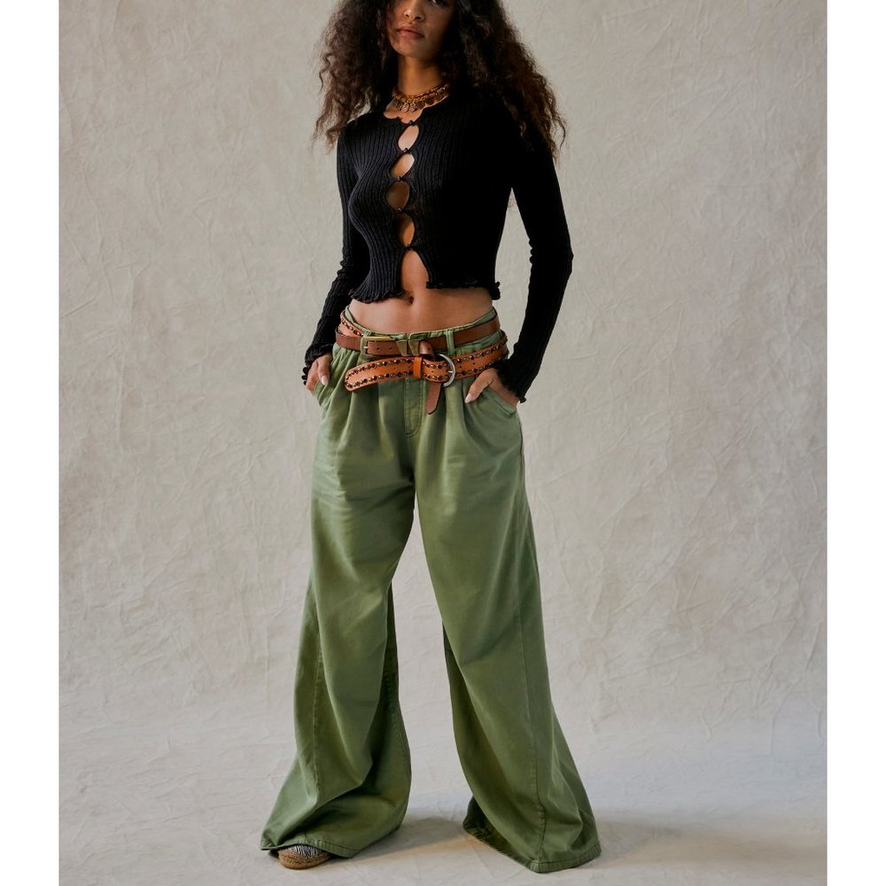 FREE PEOPLE We The Free Parker Leather Belt / Cognac - Picture 4 of 6